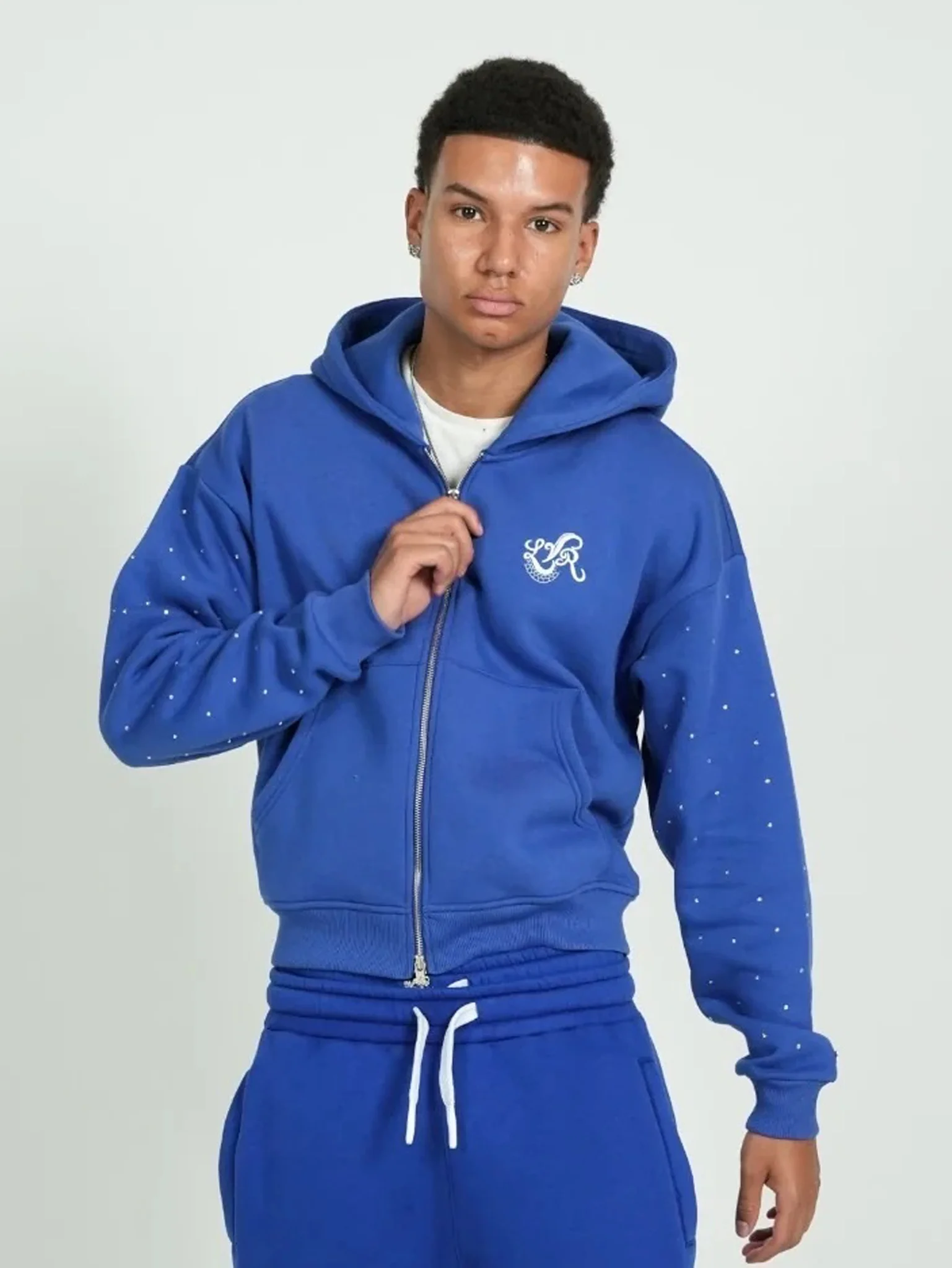 Levoleur-Raws-Zipper-Blue-Hoodie Levoleur Raws Zipper Blue Hoodie