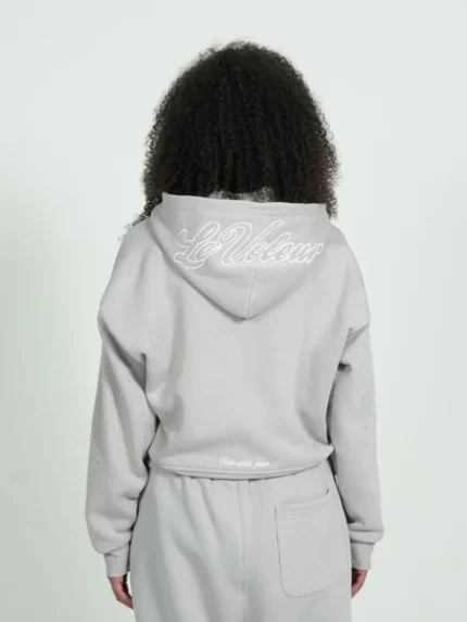 Levoleur Raws Zipper Grey Hoodie