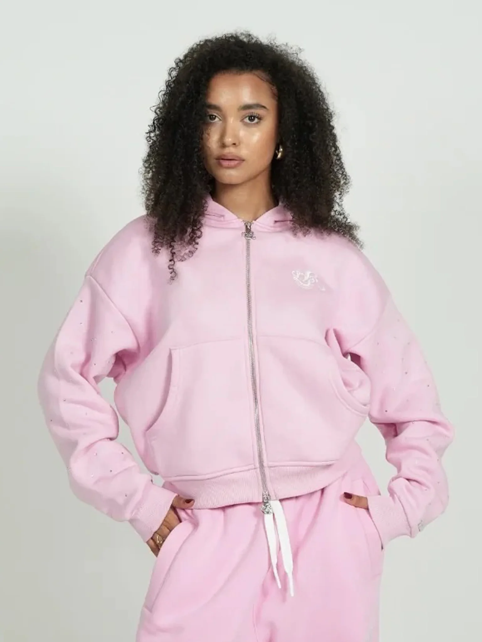 Levoleur-Raws-Zipper-Pink-Hoodie Levoleur Raws Zipper Pink Hoodie
