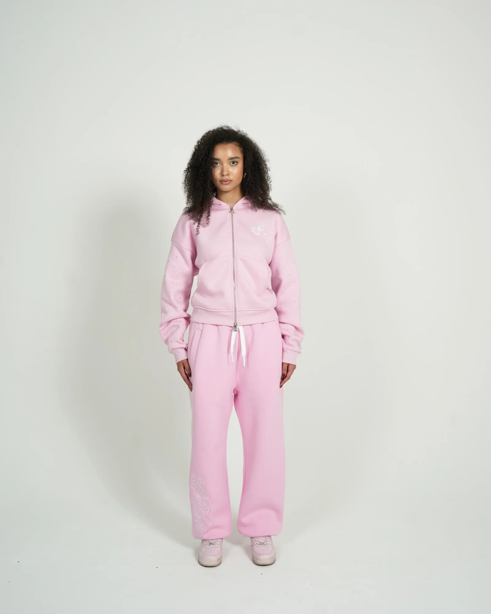 RAWS-Zipper-Babypink-Tracksuit Levoleur Zipper Baby Pink Tracksuit